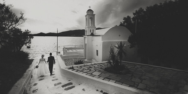 vintage wedding greek island