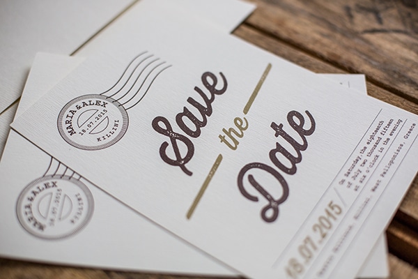 Save the dates by Atelier Invitations