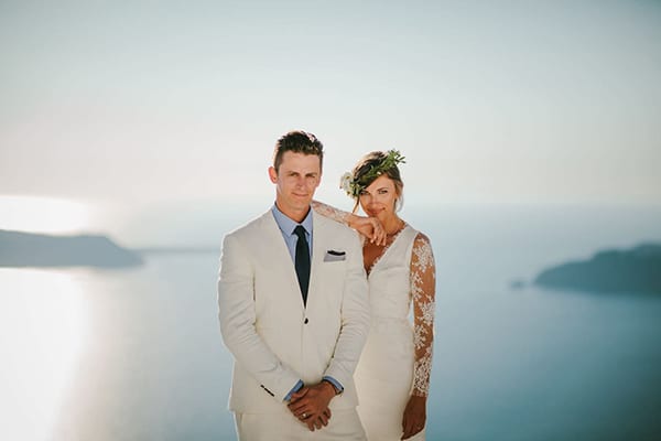 Boho γαμος στη Σαντορινη | Νικολ & Κρις