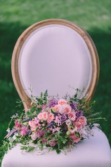 Cascading bridal bouquet