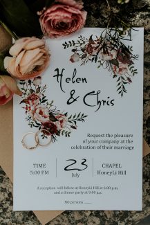 Boho chic προσκλητήριο γάμου