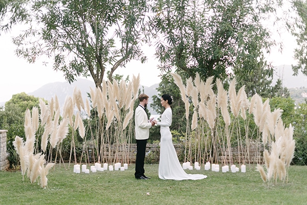 Μοναδικές ιδέες για διακόσμηση του χώρου της δεξίωσης γάμου με pampas grass