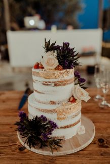 Nacked τούρτα γάμου