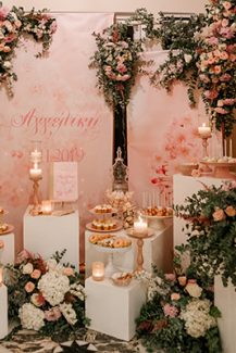 Ρομαντικος – elegant στολισμος dessert table για δεξιωση γαμου σε παστελ αποχρωσεις