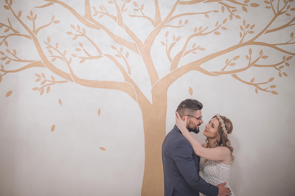 Bohemian καλοκαιρινός γάμος στην Αθήνα με pampas grass και τριαντάφυλλα σε ροζ και κοραλί αποχρώσεις │ Χαρά & Γιώργος
