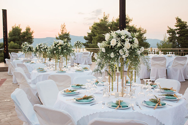 elegant-summer-wedding-palairos-white-roses-lycianthus-olive-leaves_18x