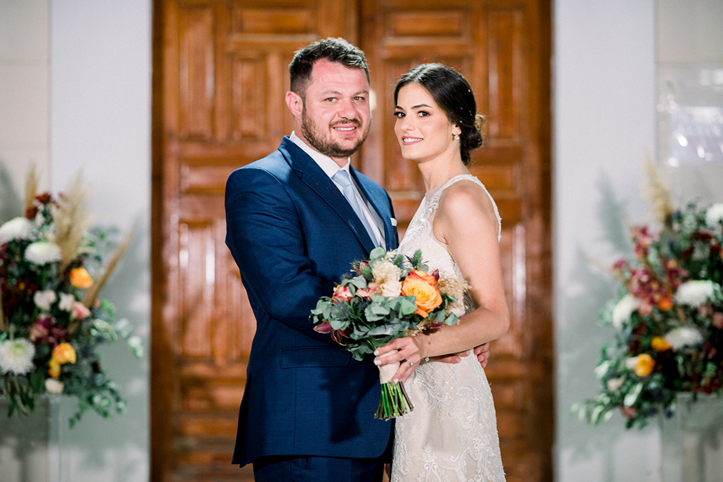 Ρουστίκ καλοκαιρινός γάμος στην Κόρινθο με τριαντάφυλλα, ντάλιες και pampas grass │Μαριφίλη & Βασίλης