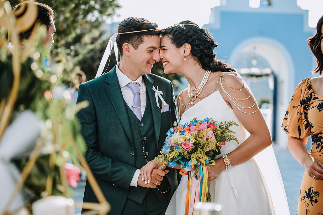 Πολύχρωμος καλοκαιρινός γάμος στην Κέα με ευτυχισμένα στιγμιότυπα │ Χριστίνα & Κώστας