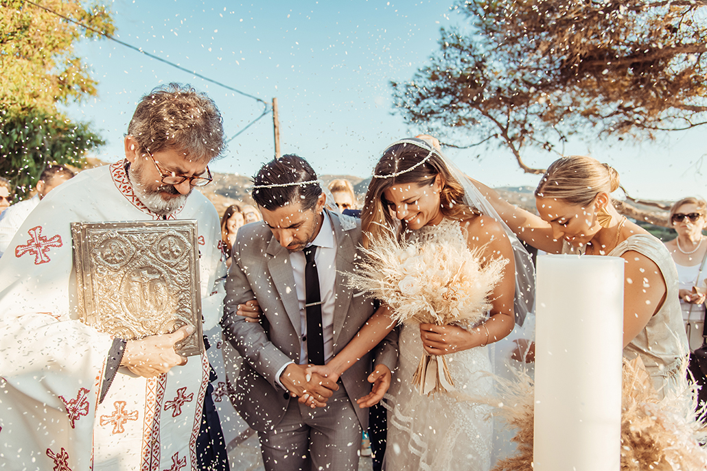 Μποέμ καλοκαιρινός γάμος στην Κέα στα χρώματα της τερακότας │ Σοφία & Γιώργος