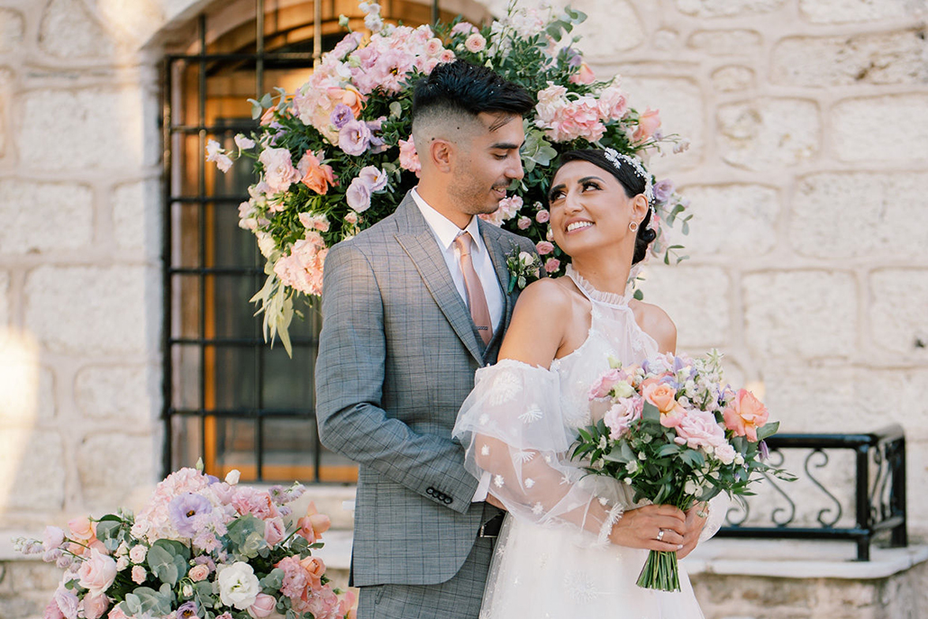 Elegant γάμος στη Θεσσαλονίκη με υπέροχα λουλούδια σε απαλές ρομαντικές αποχρώσεις │ Αντιγόνη & Βασίλειος