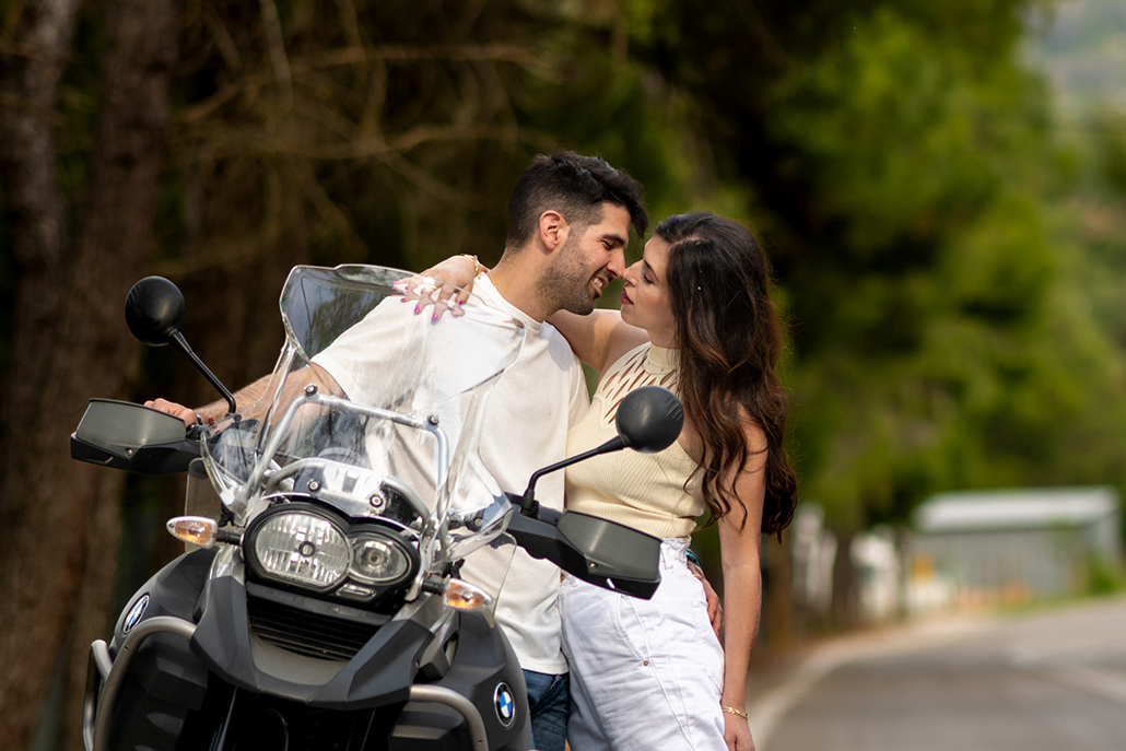 Lovely Motorcycle Engagement Session