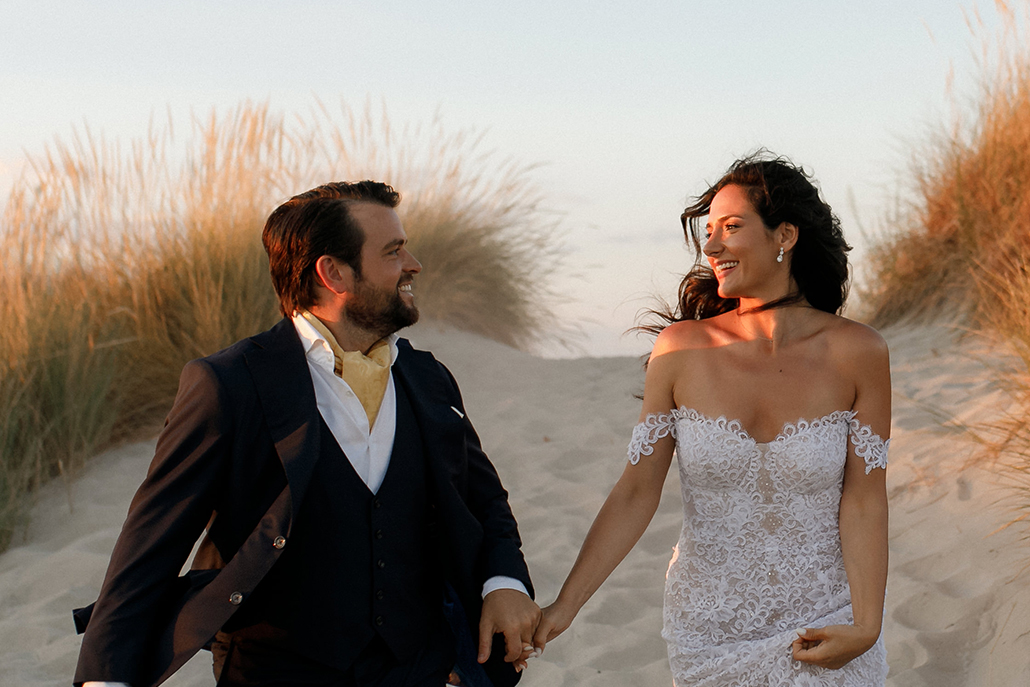 Ρομαντικός καλοκαιρινός γάμος στην Χαλκιδική με ολόλευκα άνθη | Αικατερίνη & Joao Paulo
